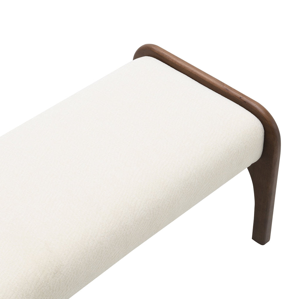 50.25 Inch Upholstered Long Bench