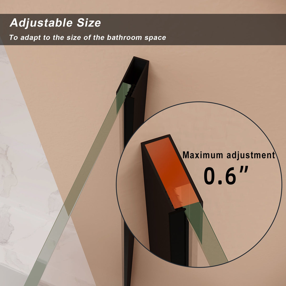 36" x 36" x 72" Frameless Neo-Angle Pivot Shower Door