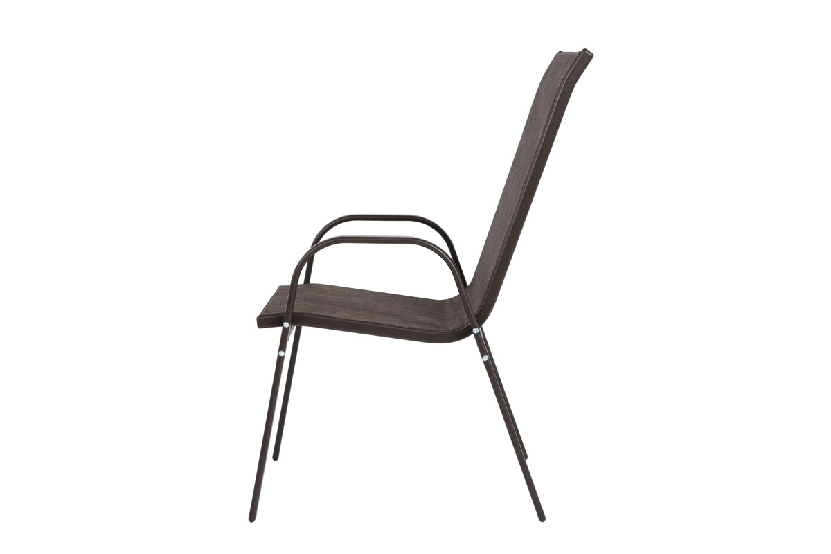 6 Piece Patio Chairs, Outdoor Camping Chairs with Breathable Textilene Fabric