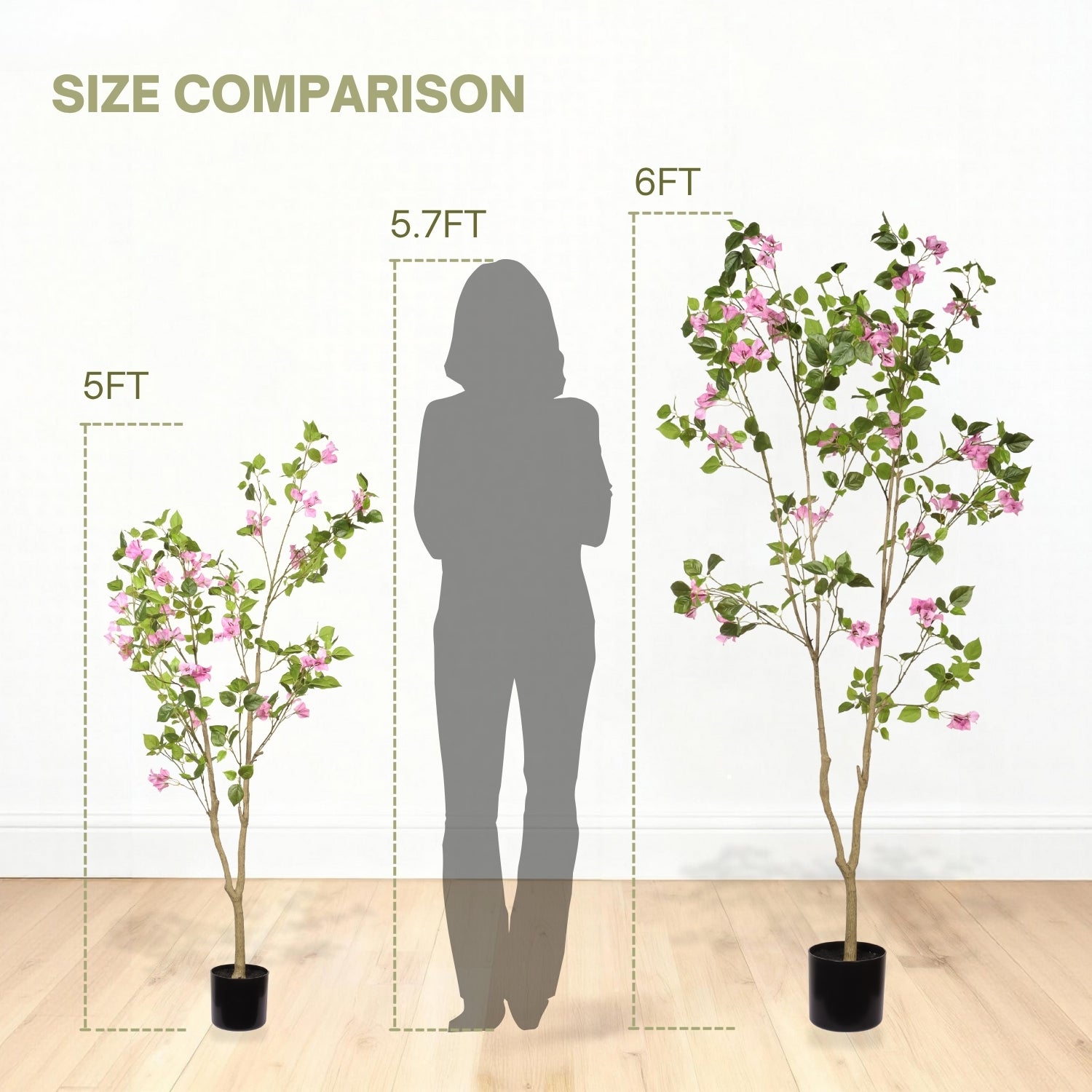 5FT Artificial Bougainvillea Tree