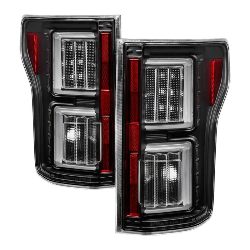 Spyder Ford F150 18-19 - Light Bar LED Tail Lights - All Black ALT-YD-FF15018-LED-BKV2 5085955