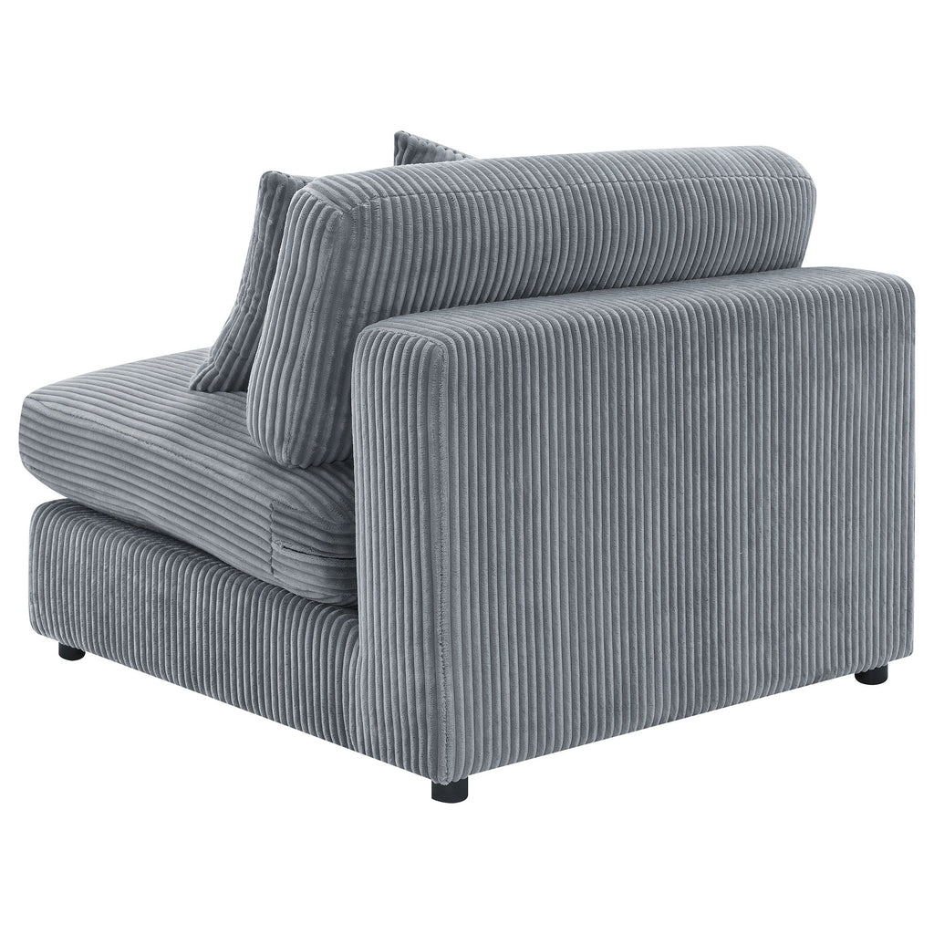 Cassidy Fog Upholstered Armless Chair