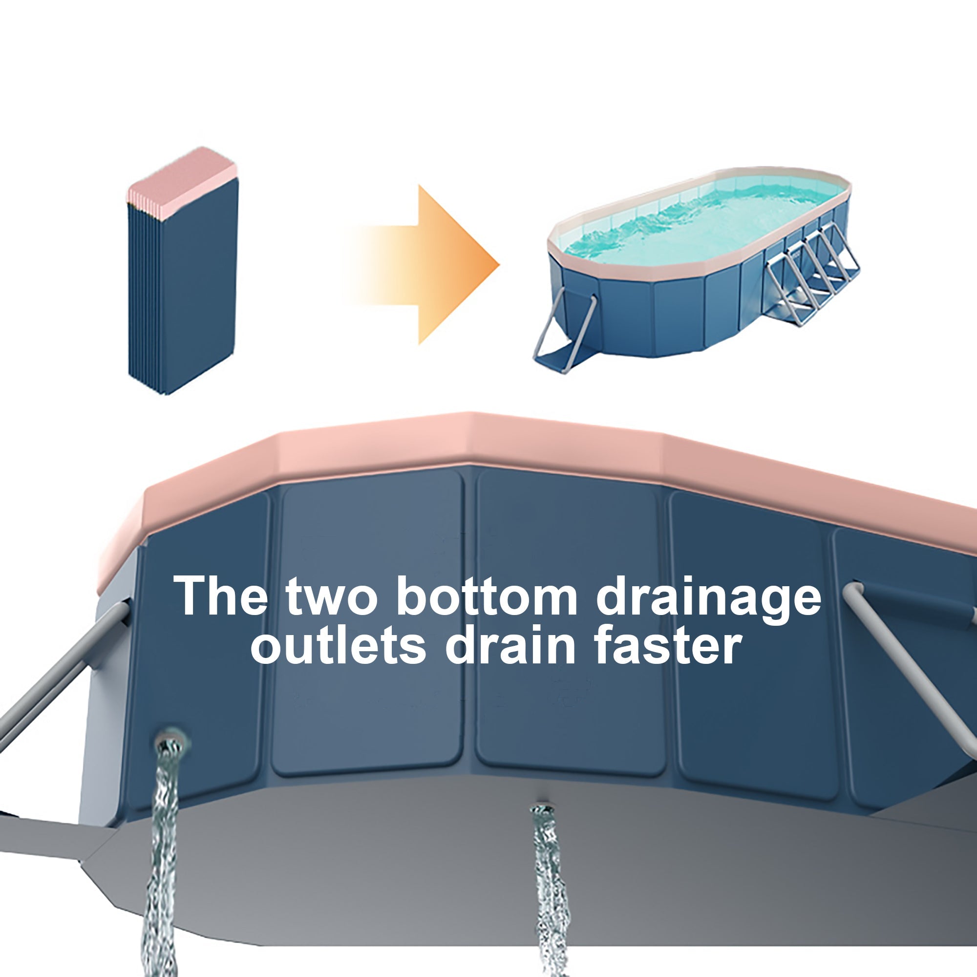 3.0m PVC Folding Pool