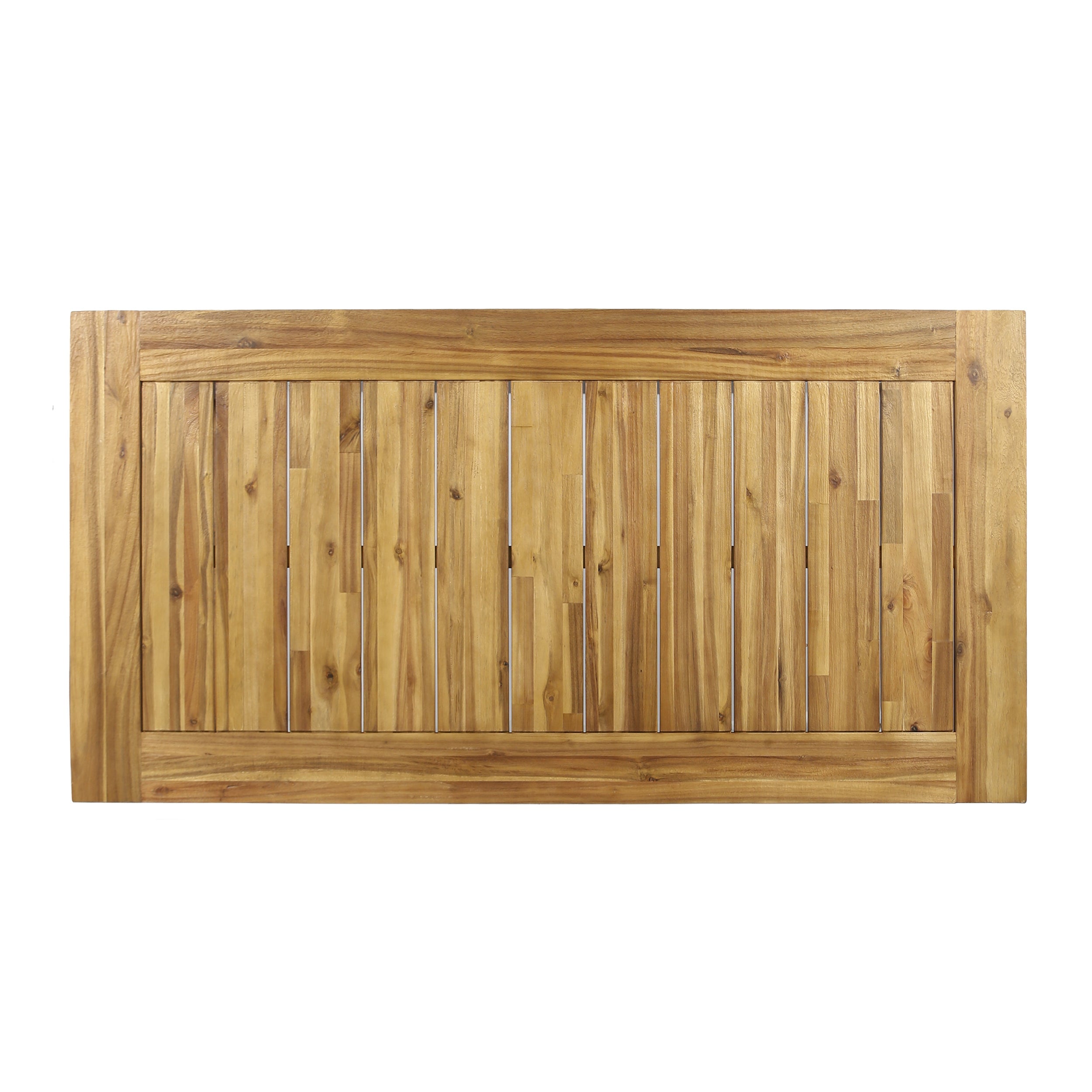 Outdoor 69" Acacia Wood Dining Table, Sandblast