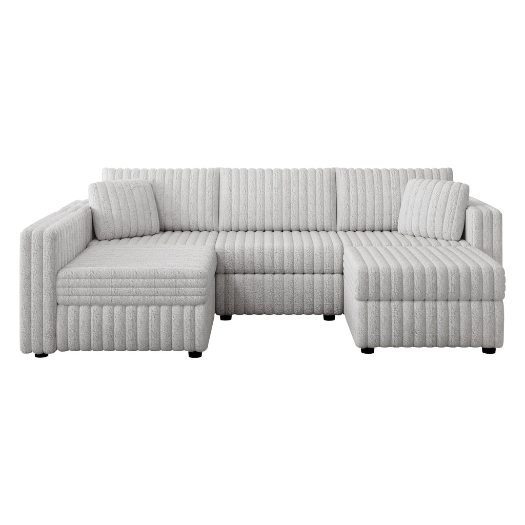 106.3" Soft U-Shaped 4-Person Sofa