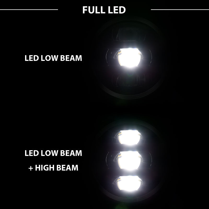 ANZO 2018-2019 Jeep Wrangler Full Led ProjectoráH.L Black 111466