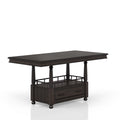 Deep Coffee Counter Height Dining Table