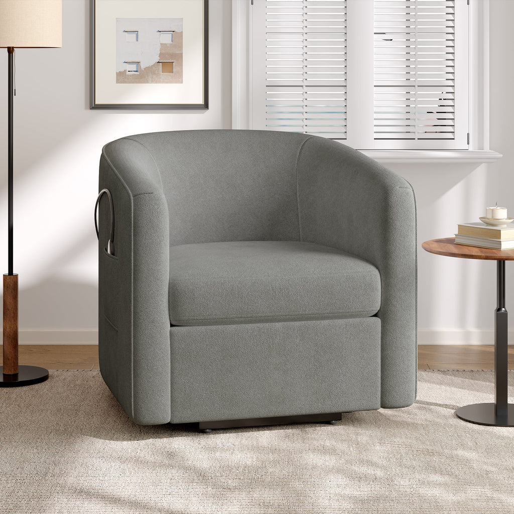 Power Lift Recliner Barrel Shape Recliner Chair