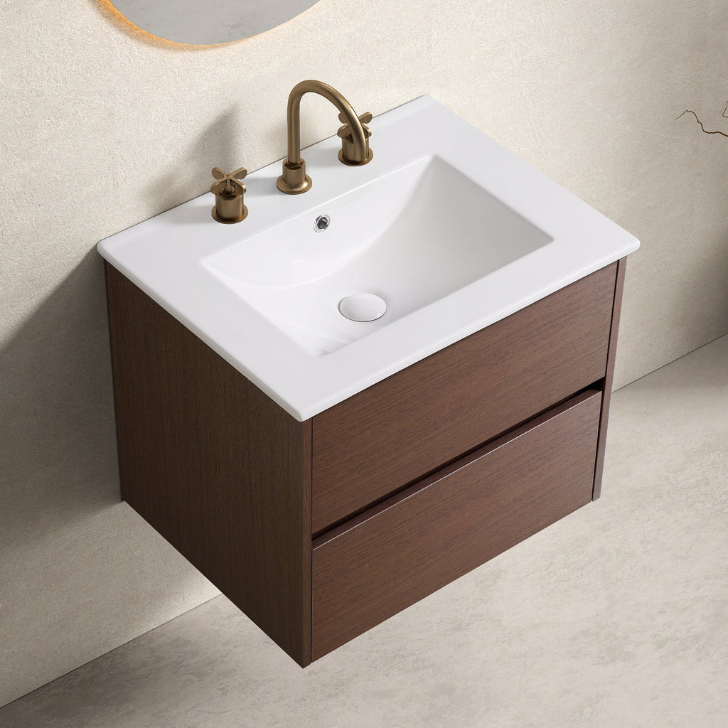 Modern Bathroom Vanity with Ceramic Basin