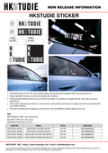 HKS HKSTUDIE Sticker SQ - Black HKSTUDIE-GD004