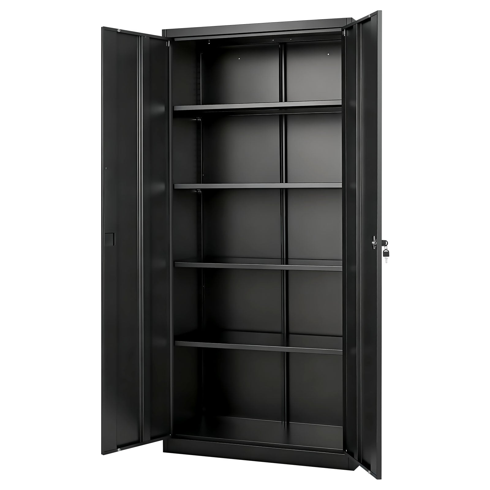 Metal Storage Cabinet with Lockable Steel Construction
