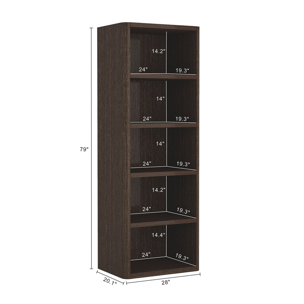 Rivington 28" Open Bookcase in Dark