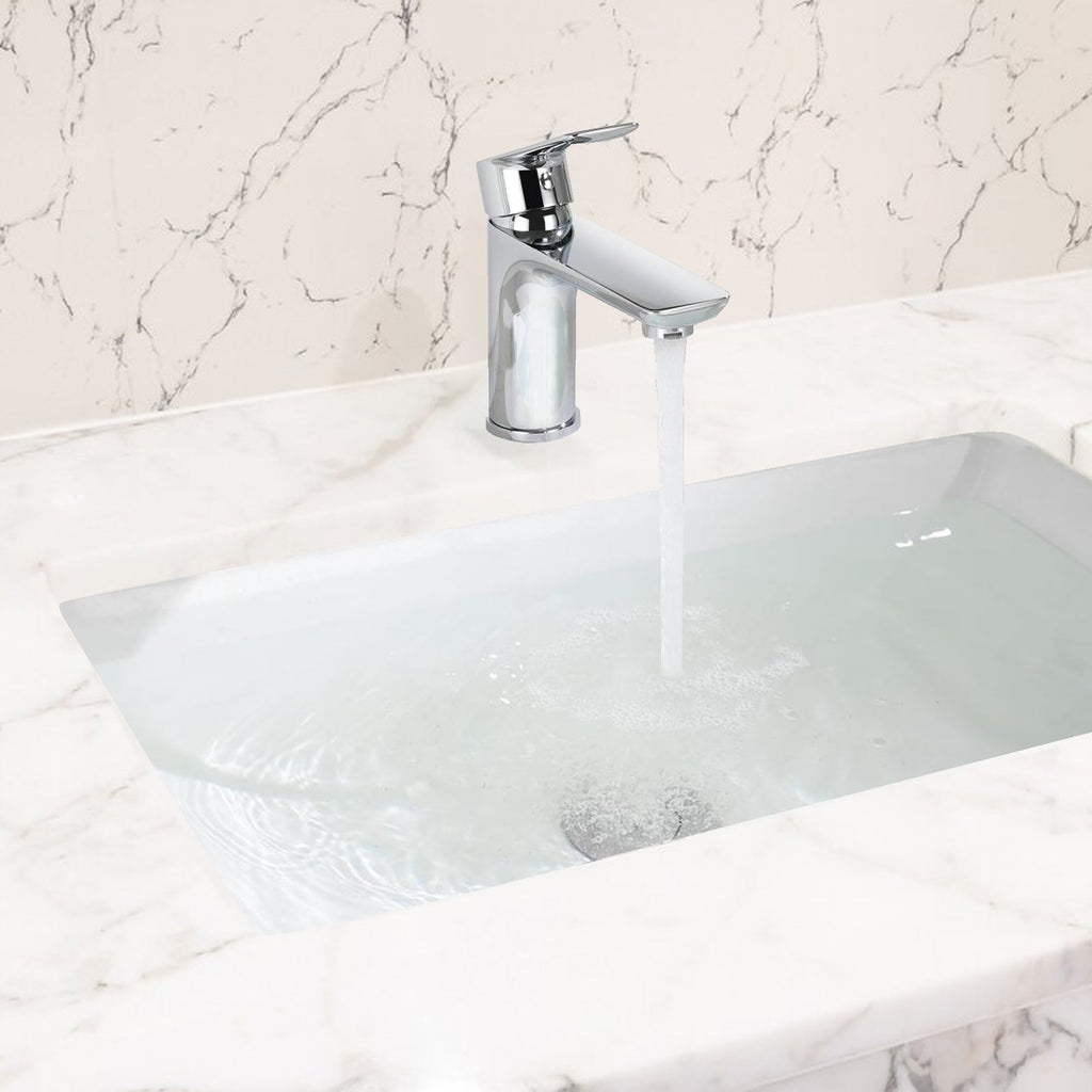 Chrome Single Handle Lavatory Basin Sink Faucet