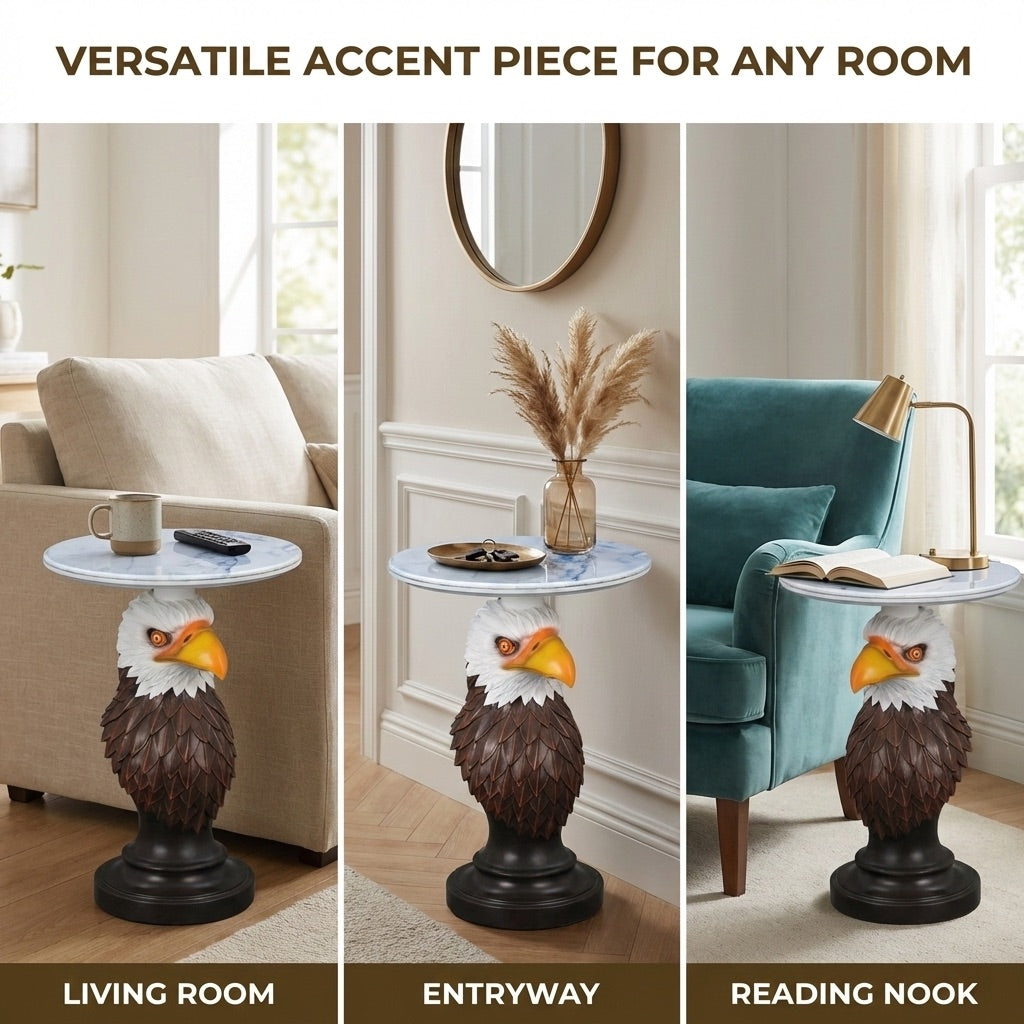 Eagle Head Accent Table