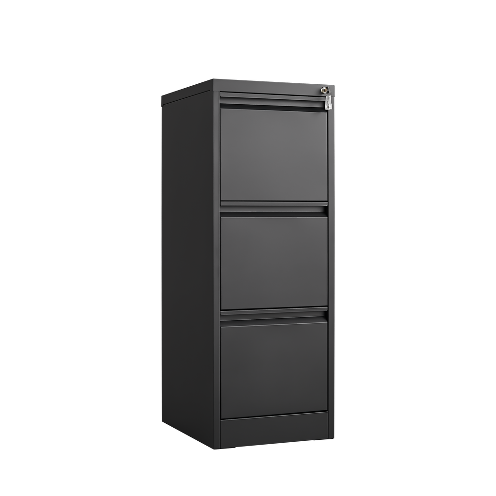 Vertical 3 Drawer Locking File Cabinet