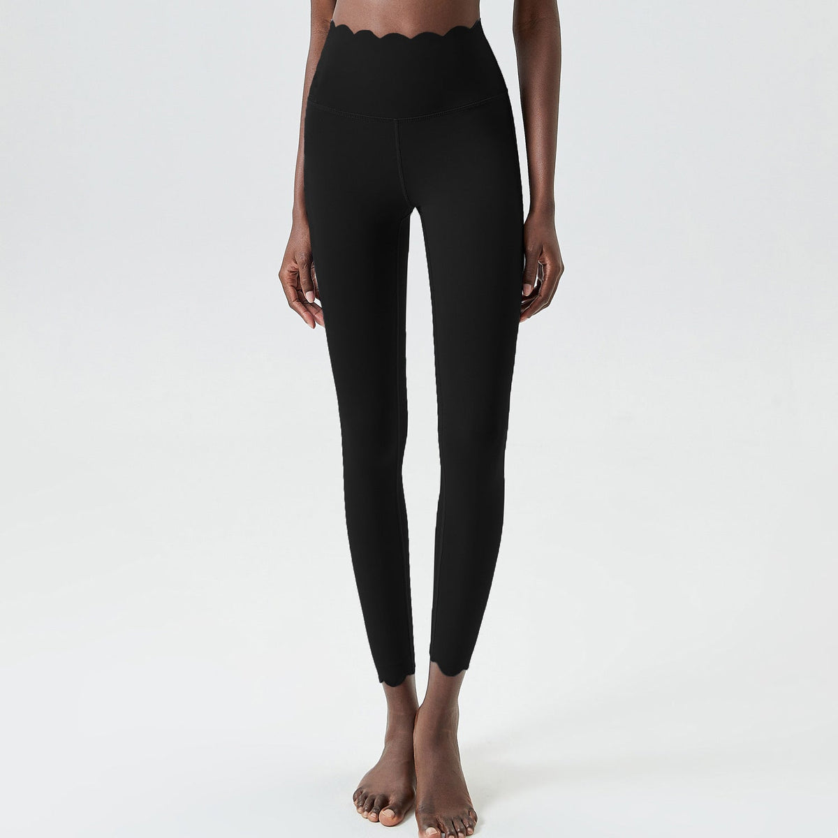 Small Wave Yoga Pants Plus Size Lycra Milk Leather Tight Trousers For Women