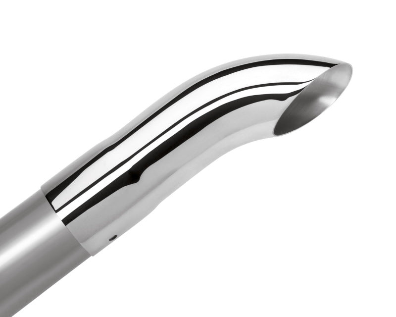 Borla Universal Polished Tip Single Round Turndown/Turnout (inlet 2 1/4in. Outlet 2 1/4in) *NO Retur 20109
