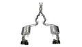 Corsa Performance Cat Back Exhaust Polish Quad Tips for 15-16 Ford Mustang GT 5.0 3in