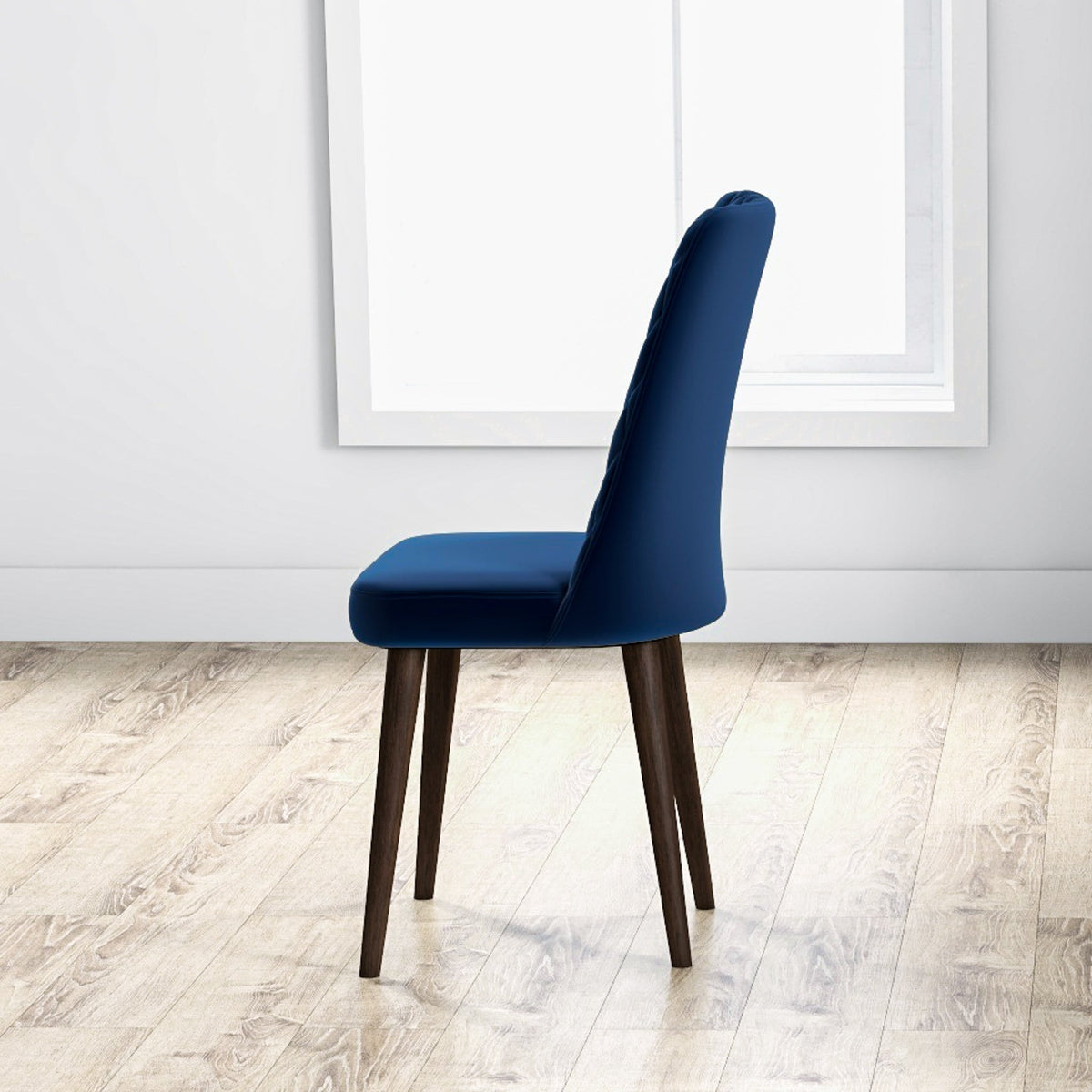 Katie Mid-Century Modern Velvet Dining Chair Set of 2