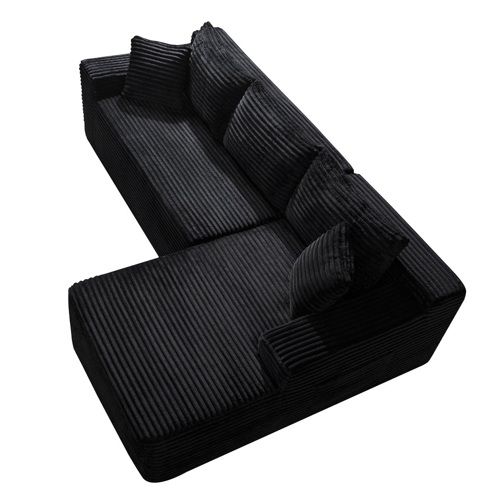 106.3" Cloud Modular Sectional Sofa Couch with L-Shape Chaise