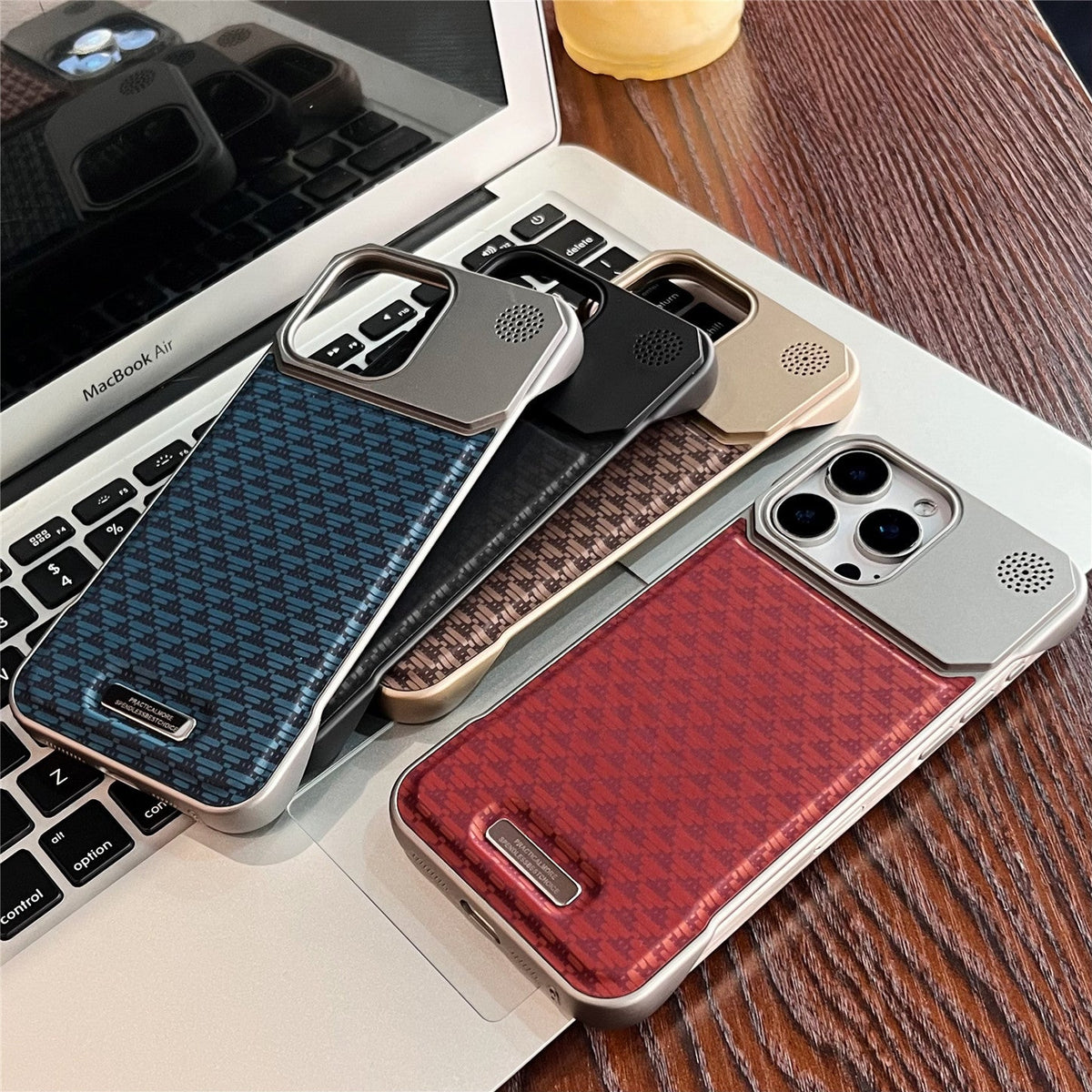 Diamond-Pattern Creative Frameless Magnetic Aromatherapy Phone Case
