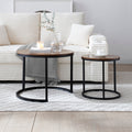 Set of 2 Round Nesting Coffee Tables