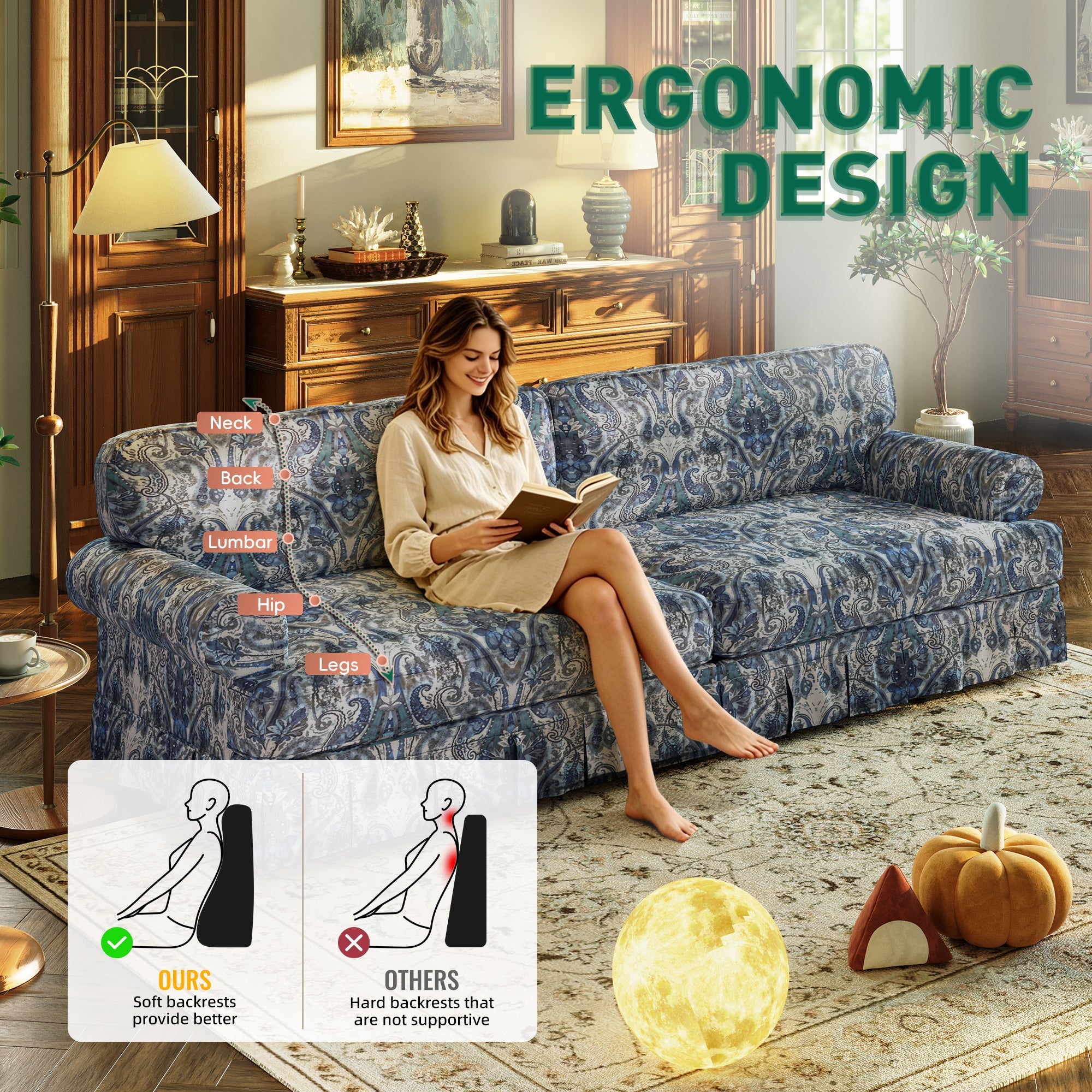 93.7" Luxurious 4-Seater Cloud Couch
