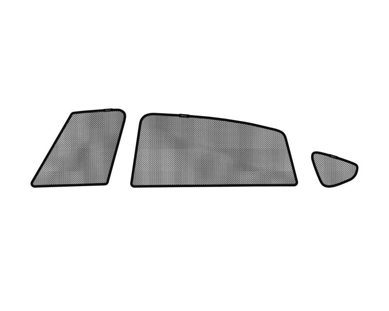 3D MAXpider 2013-2017 Subaru XV Crosstrek Black Sun Shades - Side Windows S1SB0081