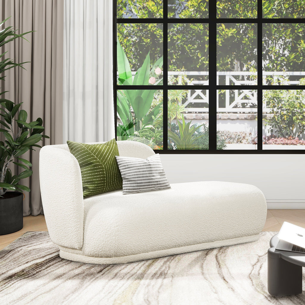 Aire 75" RAF Modern Rounded Chaise Lounge