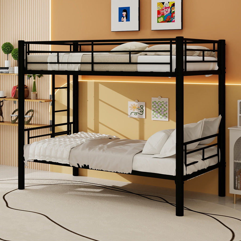 Twin Over Twin Metal Bunk Bed for Kids