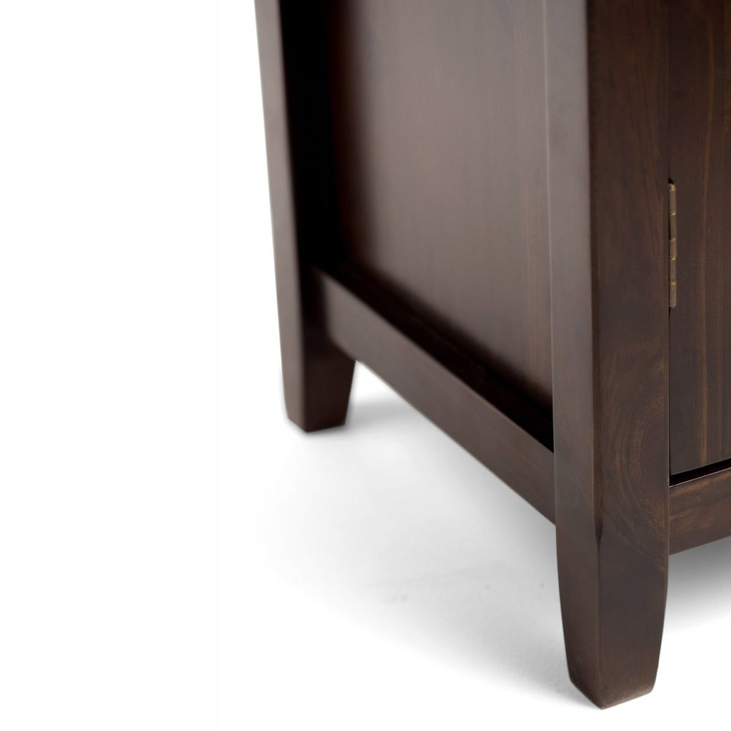 Burlington 40 Inch Wide Solid Wood Medium Storage Cabinet in Mahogany