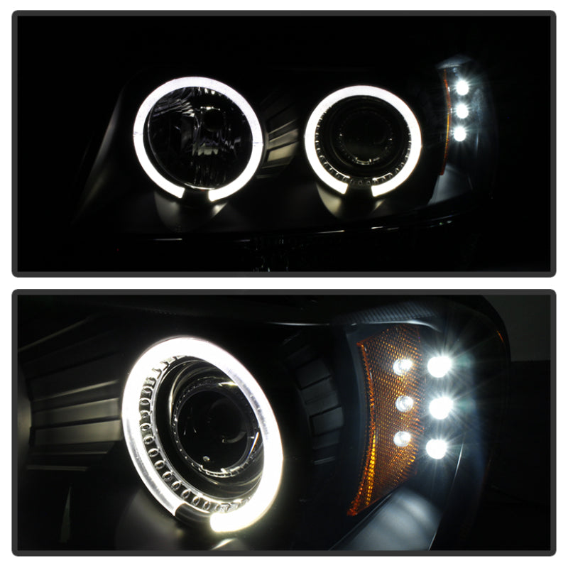 Spyder Jeep Grand Cherokee 99-04 Projector Headlights LED Halo LED Black Smoke PRO-YD-JGC99-HL-BSM 5078568