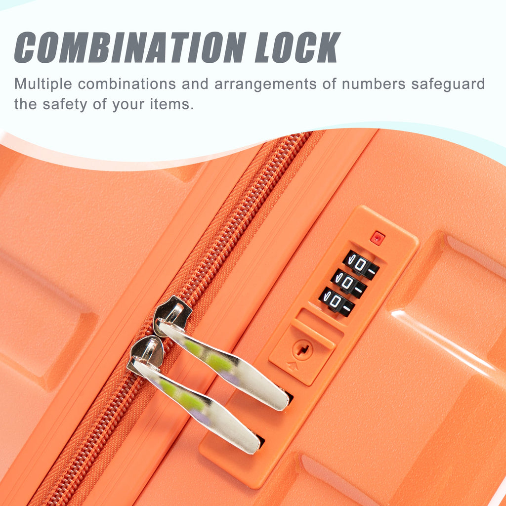 3-Piece PC Spinner Wheel Luggage Set