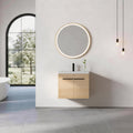 24" Wall Mounted Bathroom Vanity with Resin Basin