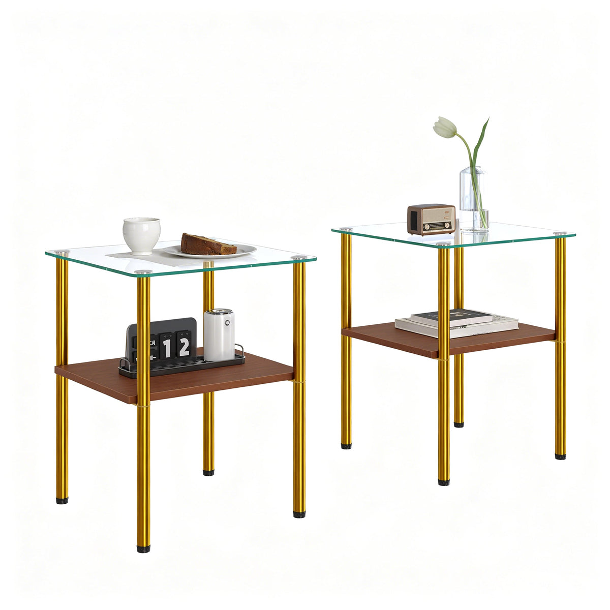 Modern Glass Coffee Table and End Tables Set of 3