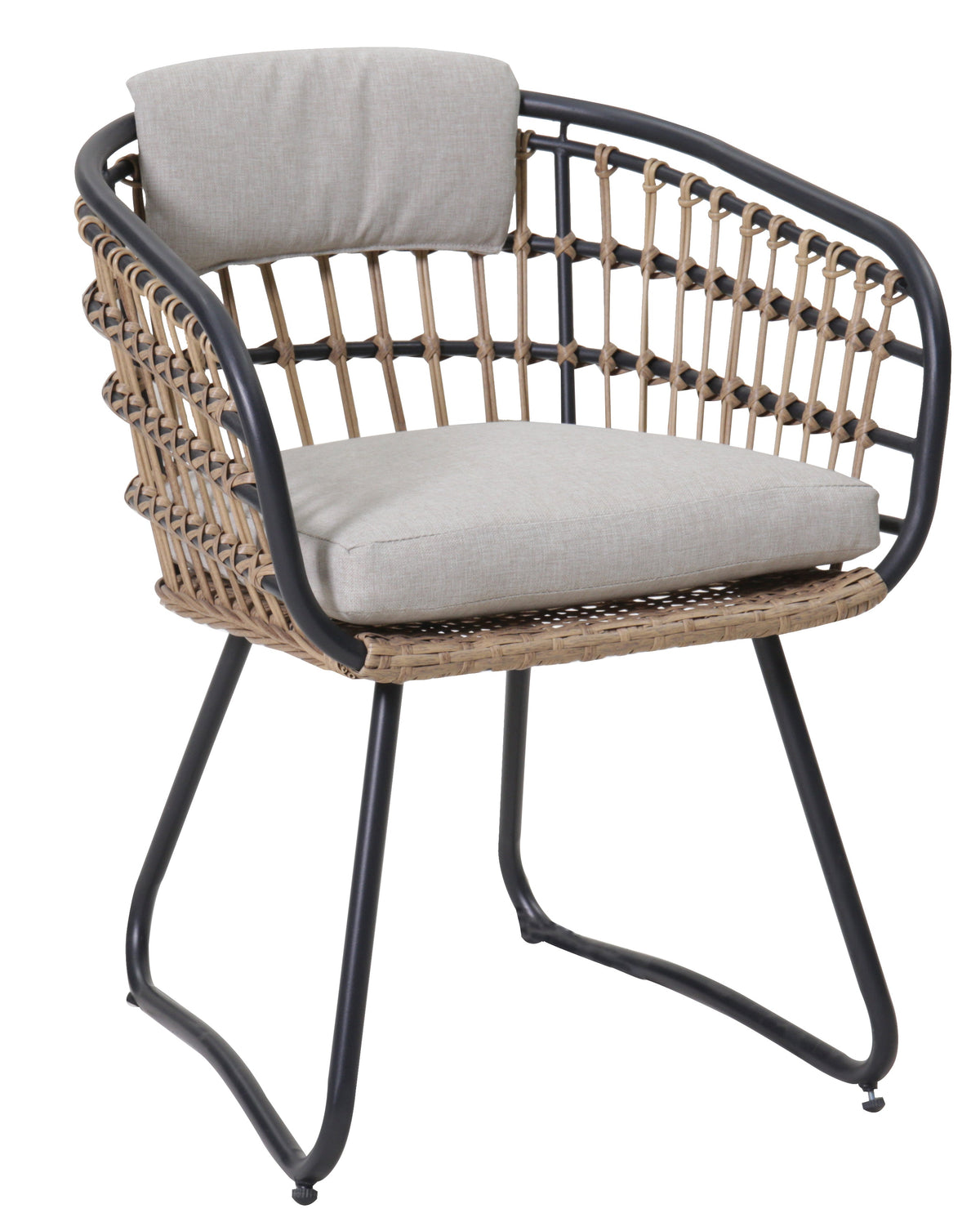Outdoor Wicker Dining Chairs Set of 2, Patio Dining Chairs with Cushions