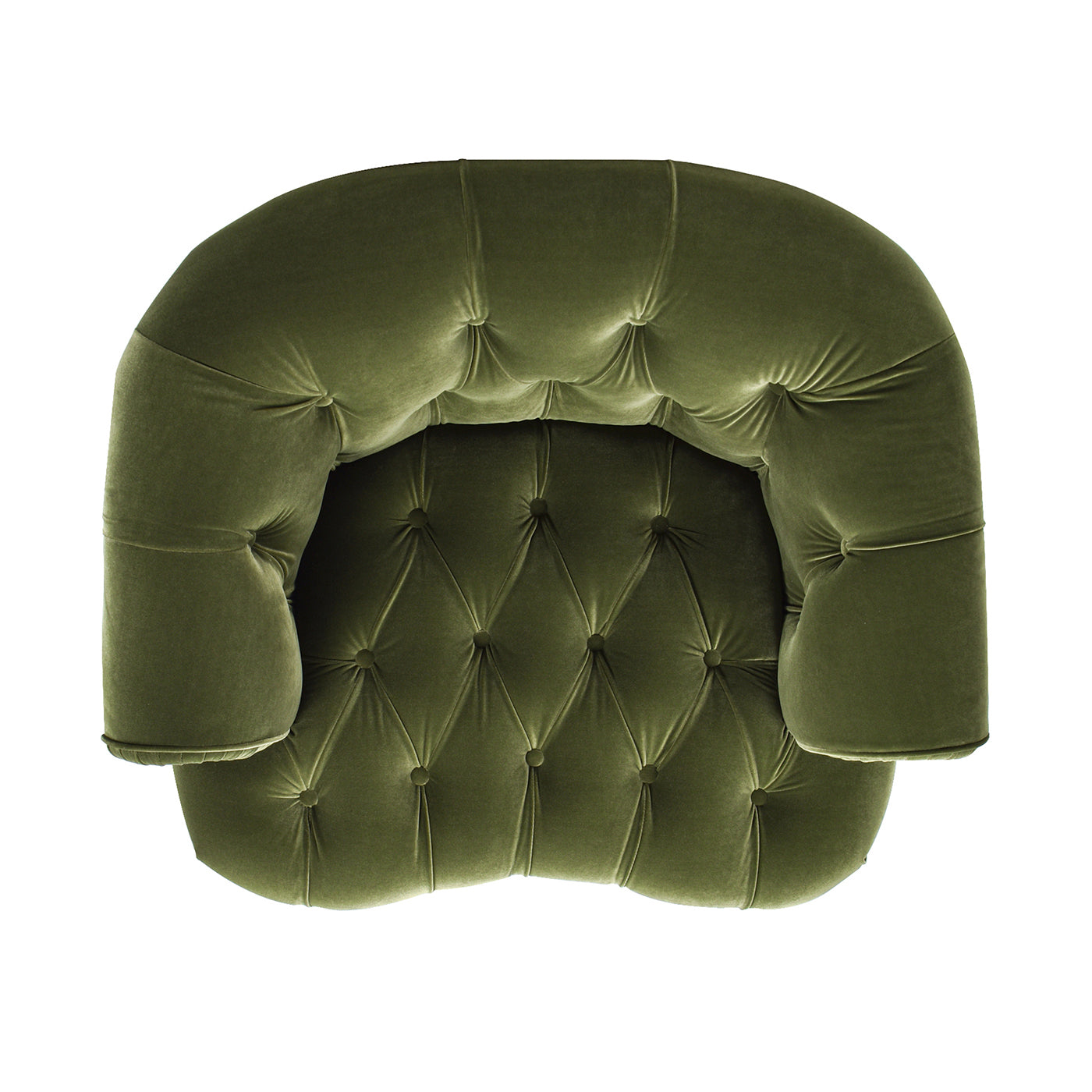 La Rosa Victorian Tufted Upholstered Accent Chair, Olive