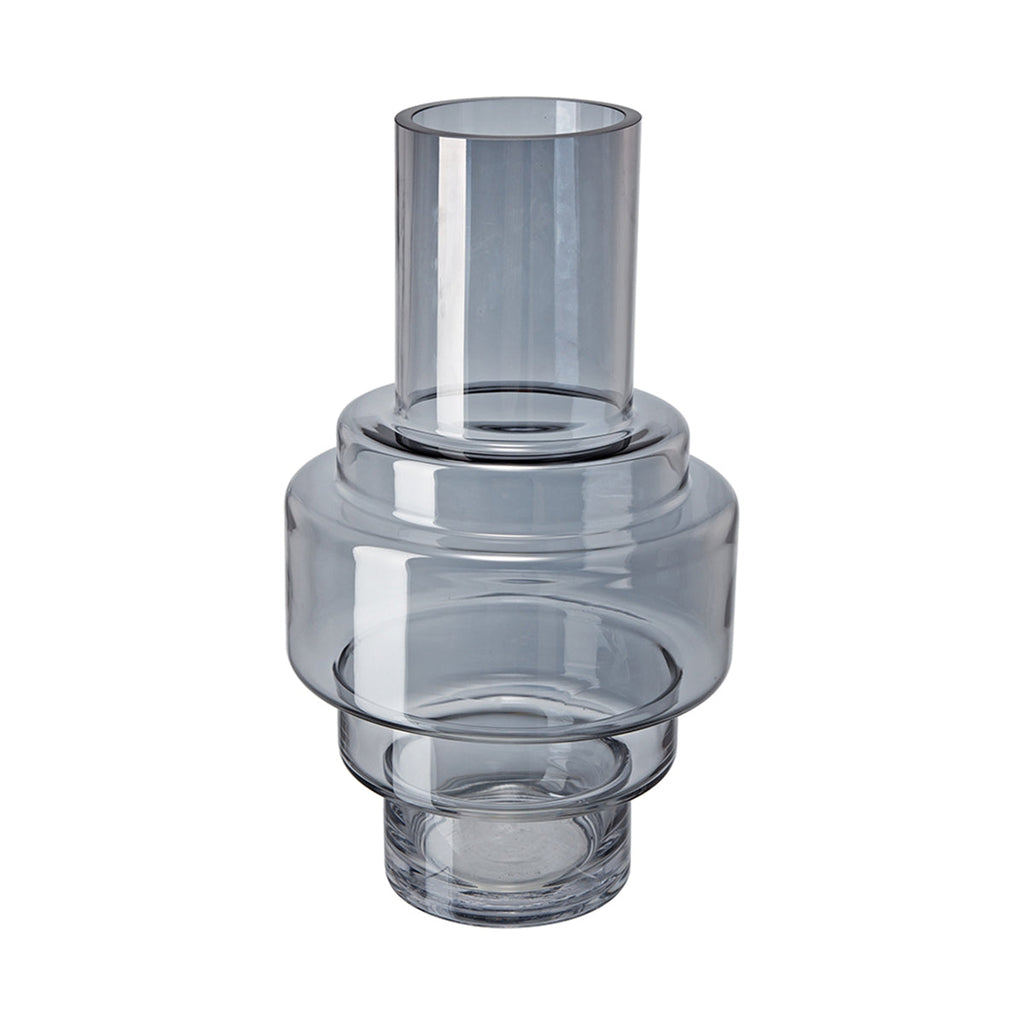 Geometric Design Smoke Luster Decorative Vase