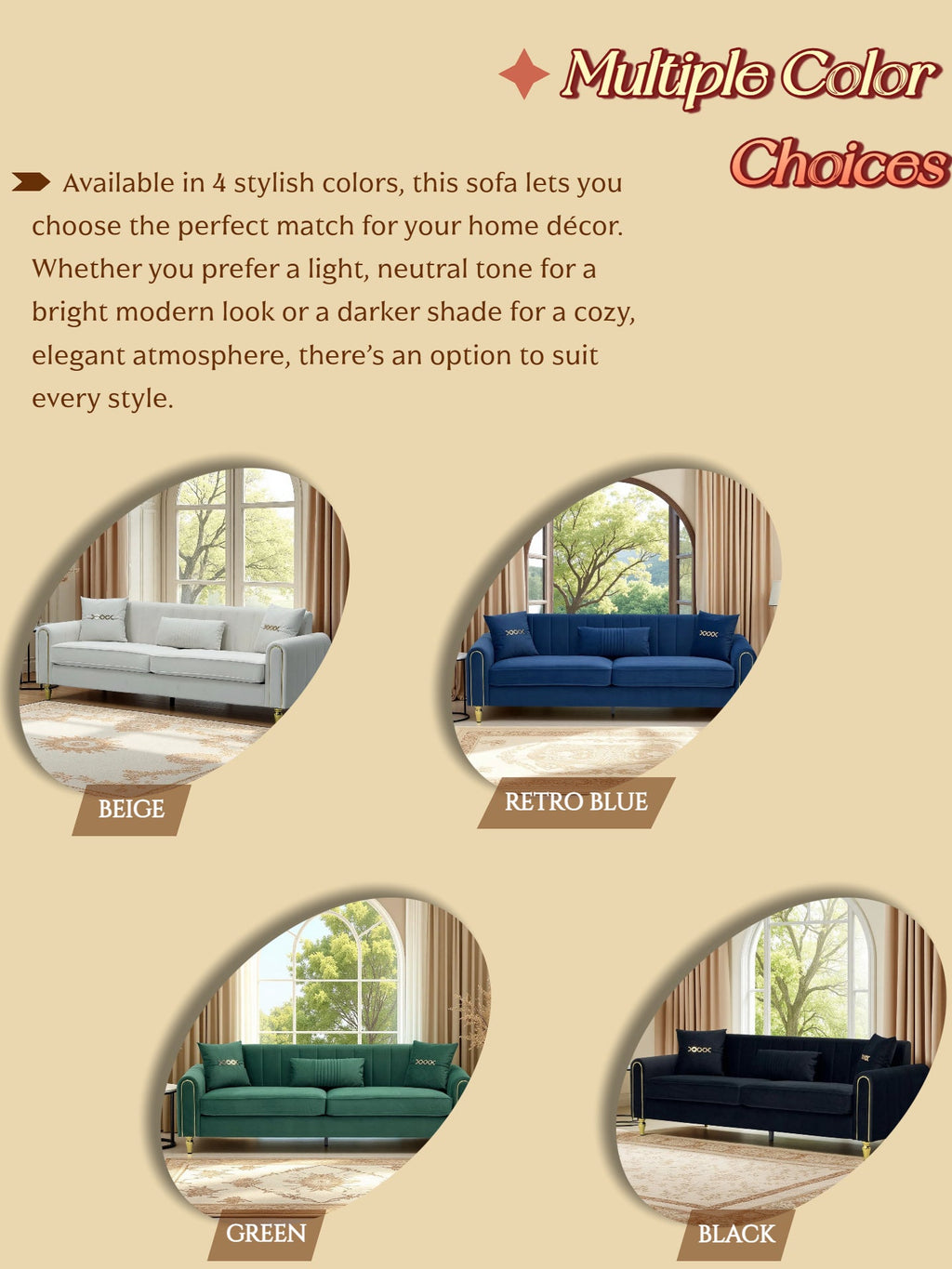 FX-P11-CW 3-Seater Sofa