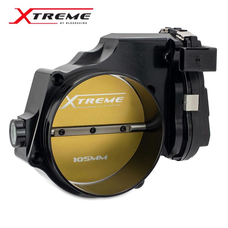 BLOX Racing 2015+ Dodge Hellcat / Jeep Trackhawk 6.2L 105mm Electronic Billet Throttle Body - Black BXIM-00255-BK