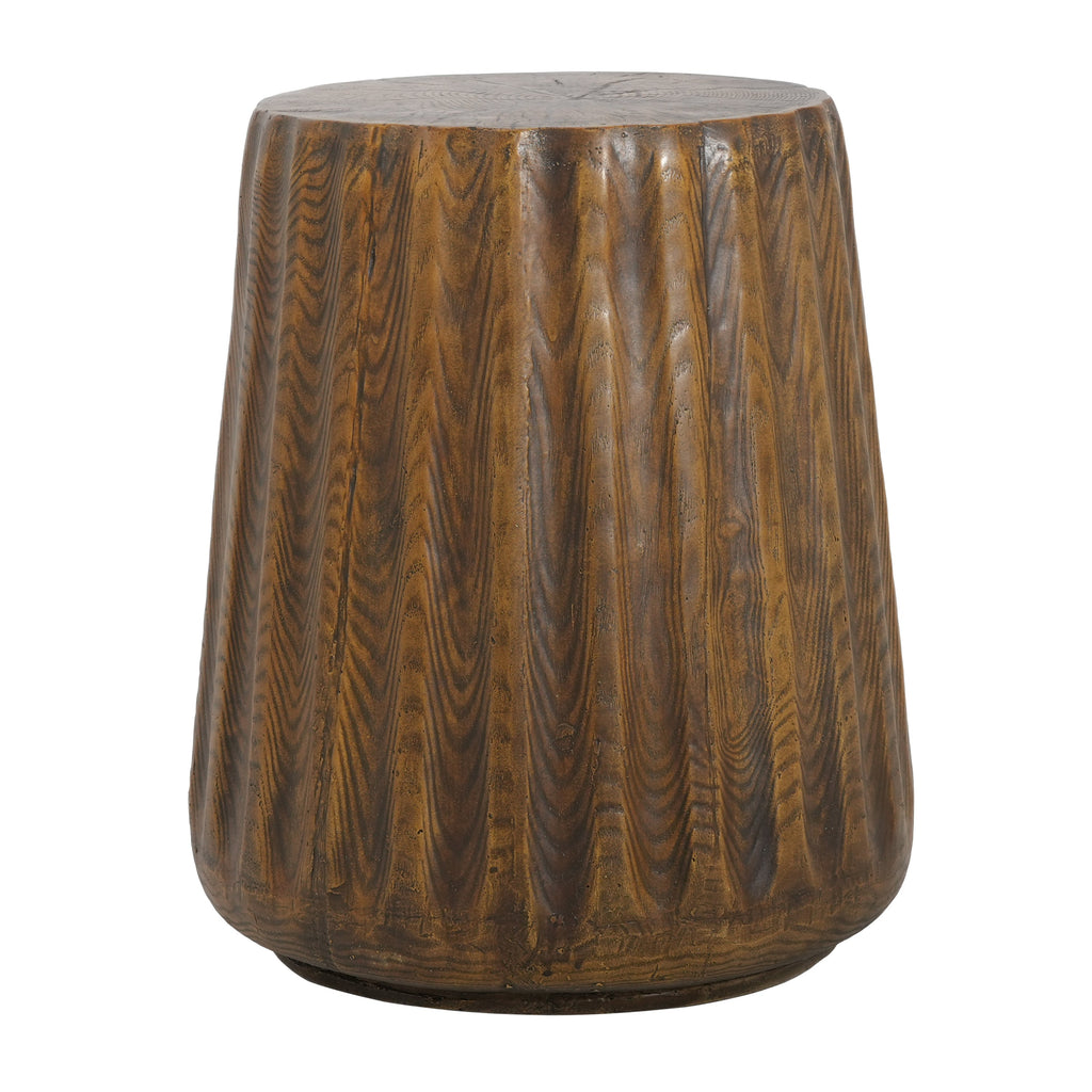MGO Outdoor Indoor Side Table - Durable Tree Stump Style