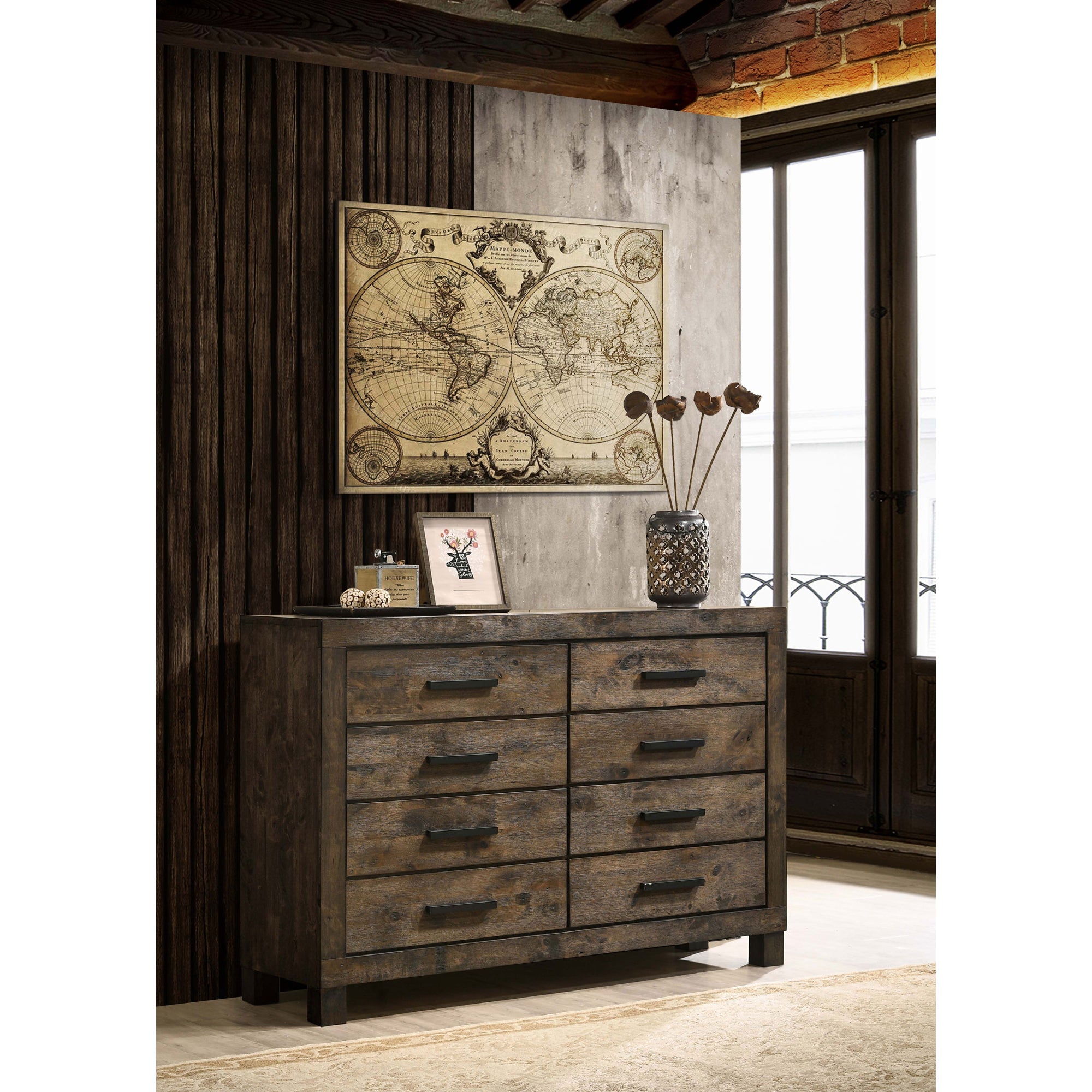 Bren Rustic Golden Dresser