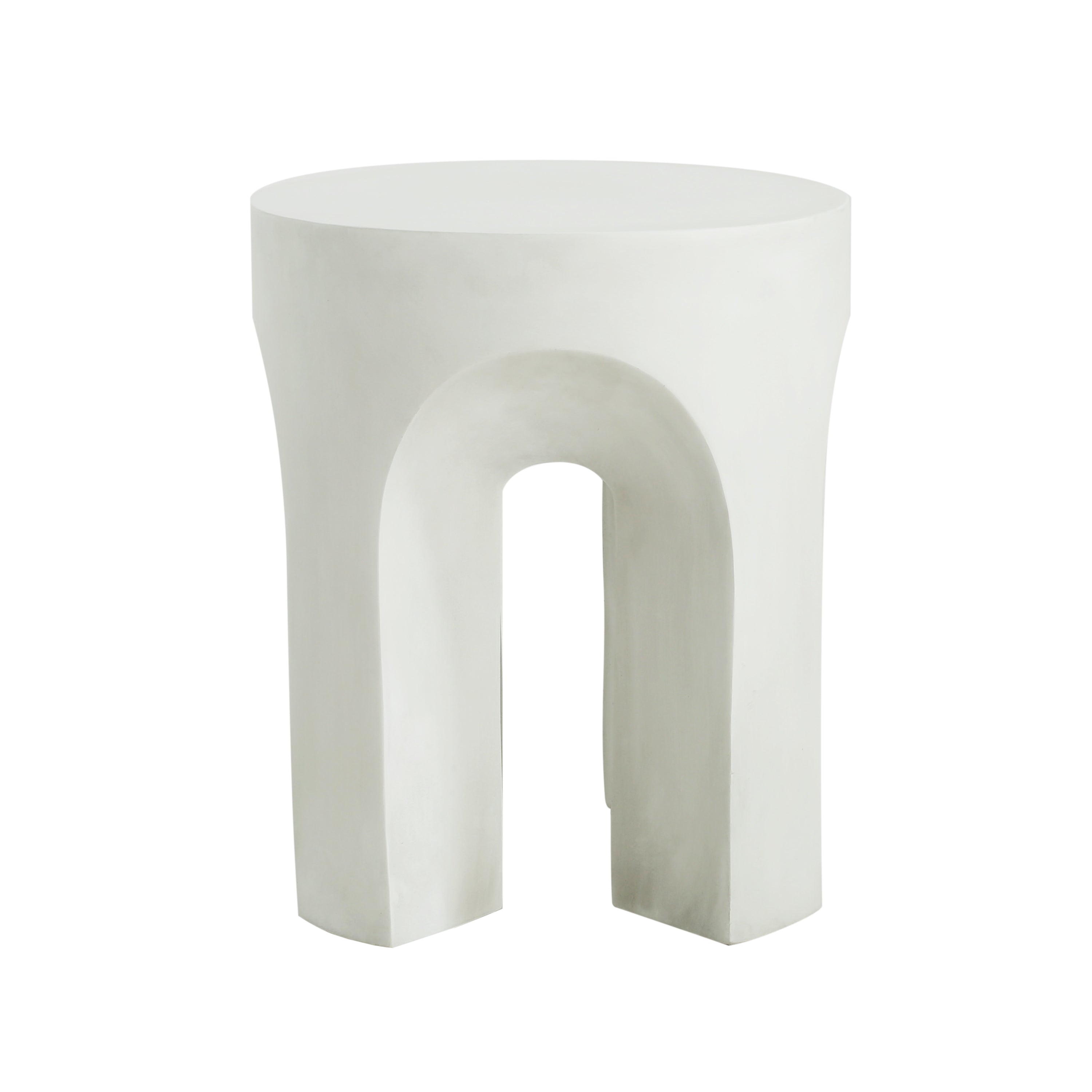 Outdoor MGO Round Top Side Table/End Table, Antique