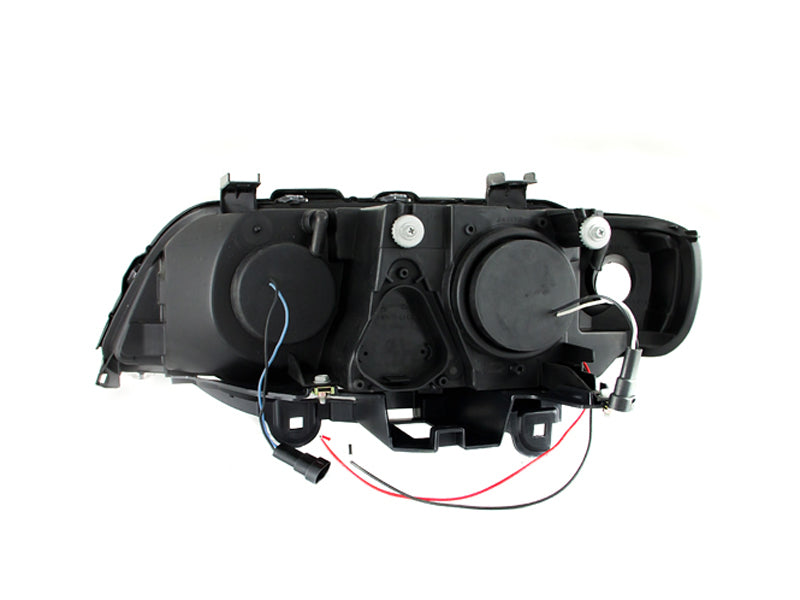 Anzo 2000-2003 BMW X5 Projector Headlights w/ Halo Black
