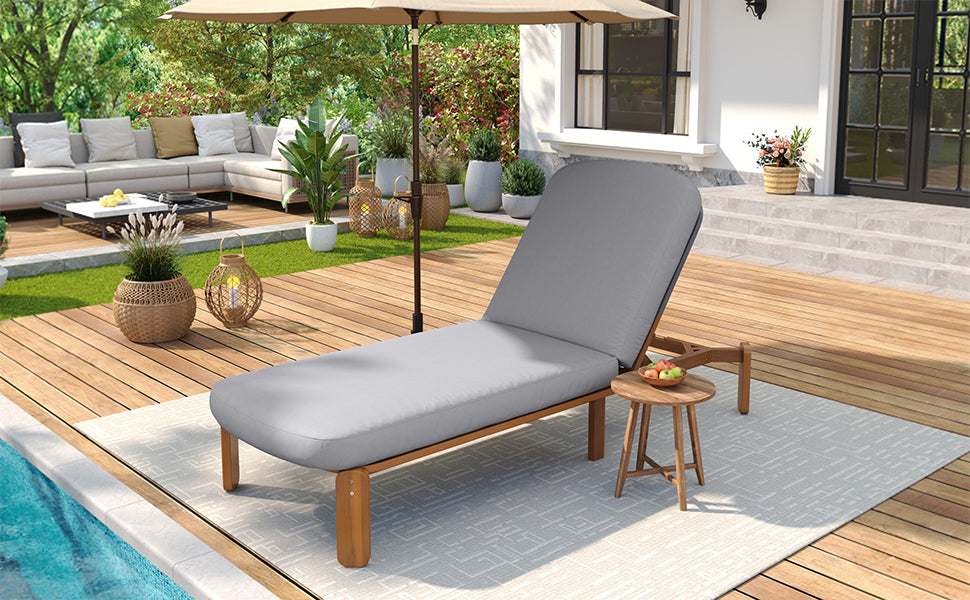 Outdoor Chaise Lounge Adjustable Patio Chaise