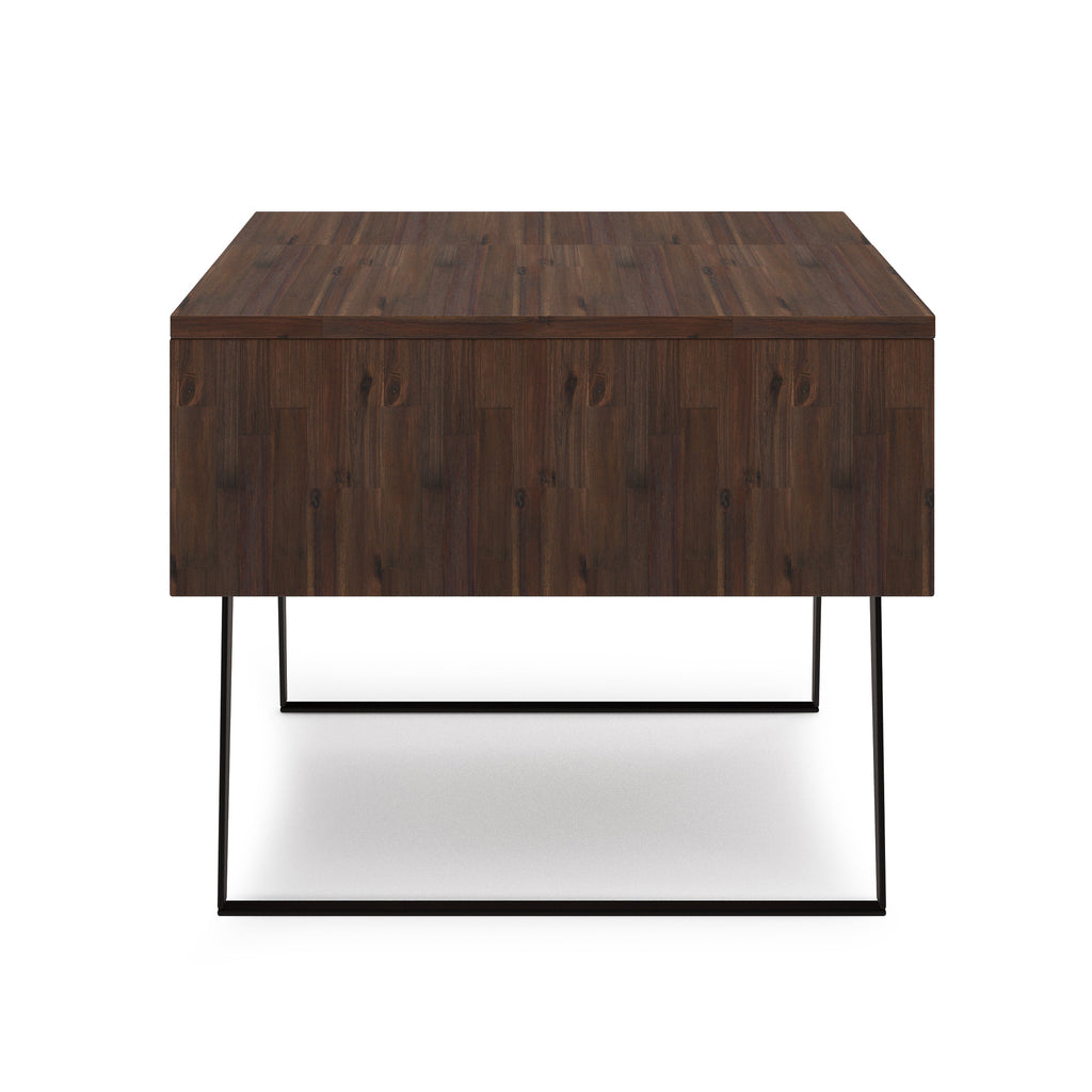 Lowry 48 Inch Wide Solid Acacia Wood Lift Top Coffee Table