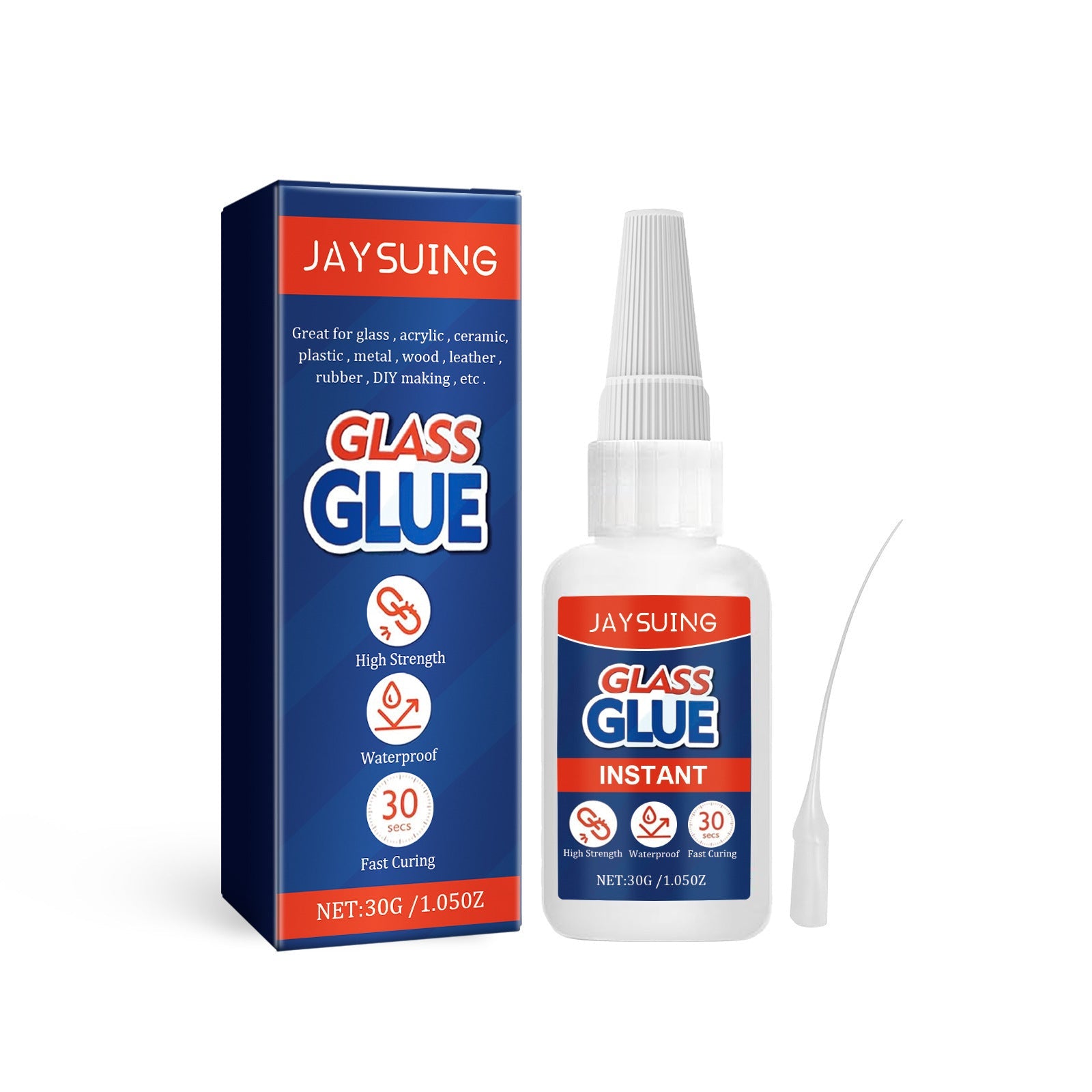 Cross-Border Jaysuing Glass Care Glue Glass Ceramic Quick Bonding Care Multifunctional Acrylic Adhesive