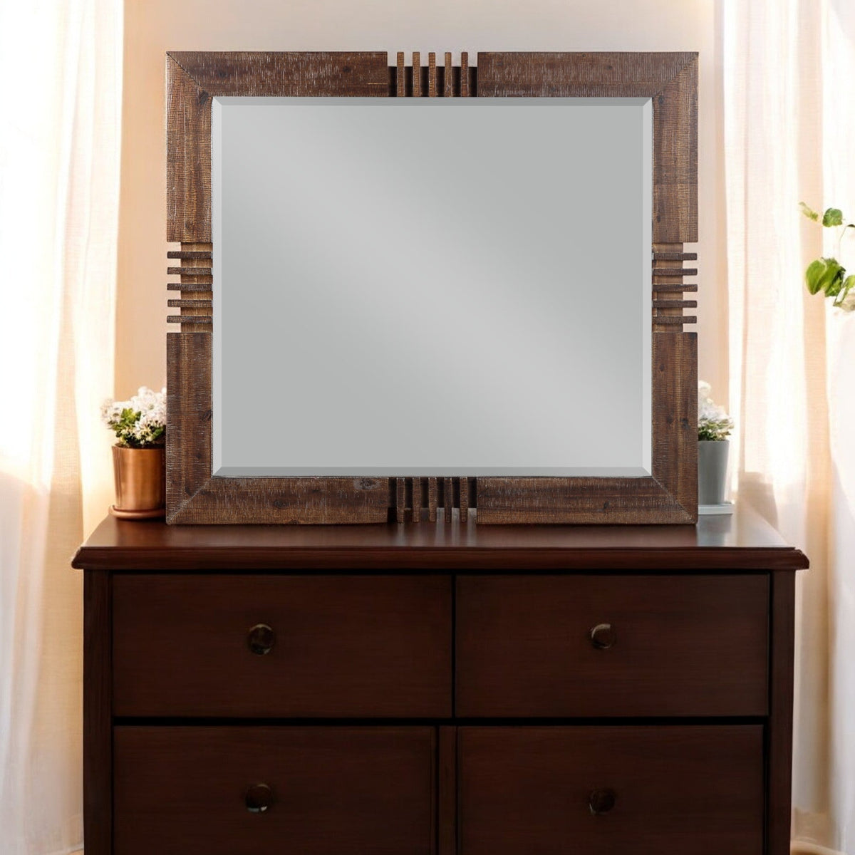 Andria Reclaimed Vanity & Dresser Mirror