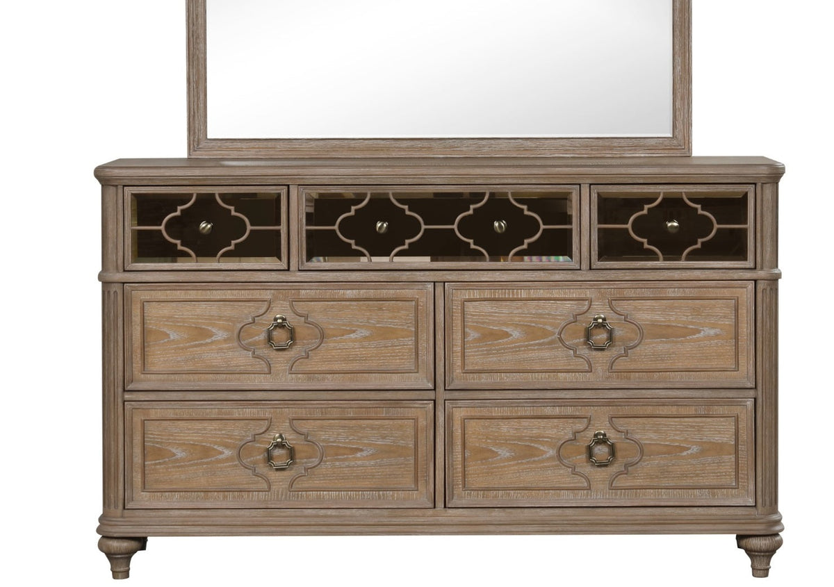 Simple Contemporary 1pc Dresser Rustic