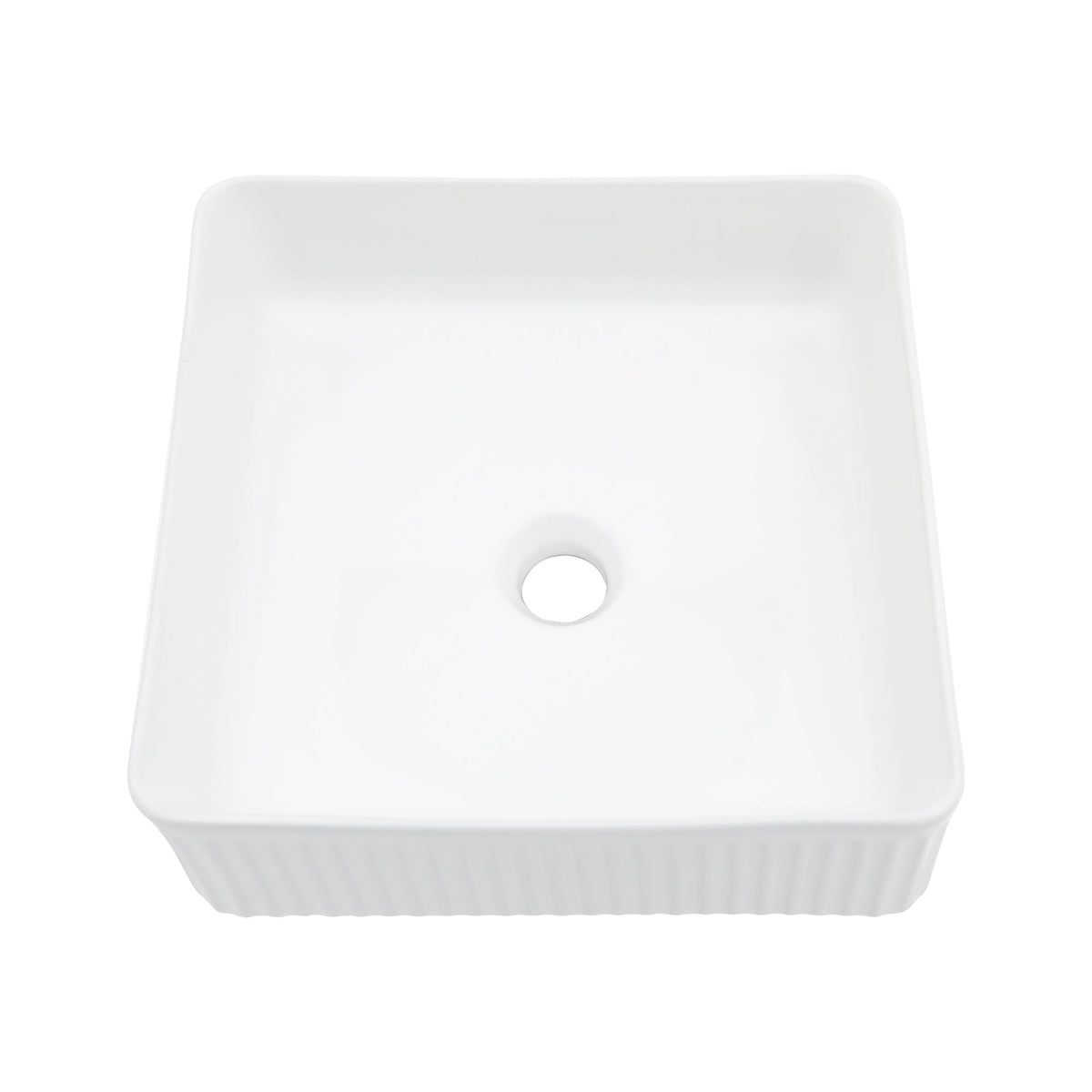 15.69"x15.69" Modern Bathroom Vessel Sink